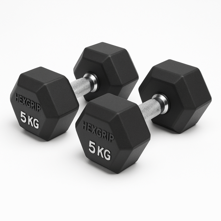 Hantle heksagonalne HexGrip 2×5 kg