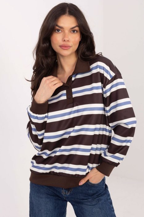 Bluza Damska Model IT-BZ-9980-1.19 Dark Brown - Italy Moda